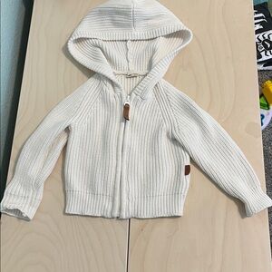 Goumi Cozy Cream Knit Hoodie 6-9m